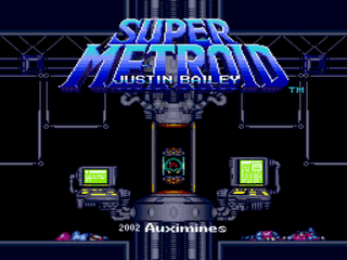 Super Metroid Justin Bailey Title Screen